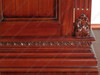 6ft Handcrafted Mahogany Display Cabinet w/ Glass Shelves