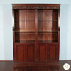 6ft Handcrafted Mahogany Display Cabinet w/ Glass Shelves