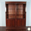 6ft Mahogany Open Bookcase Cabinet