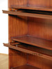 Mahogany Barrister Lawyer's Bookcase w/ Leaded Stained Glass