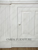 Distressed White Open Shell Bookcase