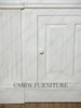 Distressed White Open Shell Bookcase
