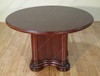6ft Round Mahogany Conference Meeting Table