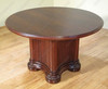 6ft Round Mahogany Conference Meeting Table