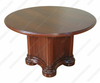 6ft Round Mahogany Conference Meeting Table