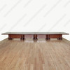 24ft mahogany conference table with carved pedestals