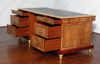6ft French Empire Inlaid Executive Desk