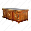 French Empire Marquetry Inlay Executive Office Desk (72W x 34D)