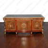 French Empire Marquetry Inlay Executive Office Desk (72W x 34D)