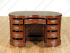 Mahogany Kidney Shape Desk w/ Leather top