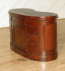 Mahogany Kidney Shape Desk w/ Leather top