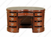 Mahogany Kidney Shape Desk w/ Leather top
