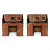Mahogany Roll Top Executive Office Desk Writing Table