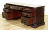 6.5ft Dark Mahogany Office Desk