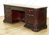 Solid Dark Mahogany Executive Office Desk