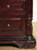 6.5ft Dark Mahogany Office Desk