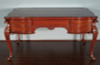 Mahogany Chippendale Queen Anne Executive Office Desk Table