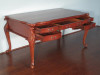 Mahogany Chippendale Queen Anne Executive Office Desk Table