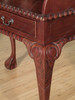 Solid Mahogany Chippendale Escritoire Secretary Desk w/ Claw & Ball