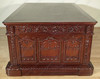 74" Mahogany Presidential Oval Office Resolute Desk (74" x 50"D)