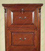 Solid Mahogany 4 Drawer File Filing Cabinet