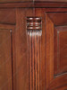 Solid Mahogany 4 Drawer File Filing Cabinet