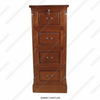 Solid Mahogany 4 Drawer File Filing Cabinet