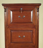 Solid Mahogany 4 Drawer File Filing Cabinet