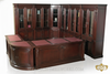 Large Corner Executive Office Desk/Bookcase Set