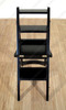 Black Convertible Ladder Chair Library Step Stool