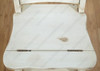 Distressed White Rustic Convertible Ladder Chair Library Step Stool
