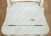 Distressed White Rustic Convertible Ladder Chair Library Step Stool