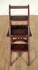 Solid Mahogany Convertible Library Chair Step Ladder Stool