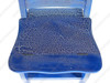 Solid Mahogany Crackle Blue Convertible Ladder Chair Library Step Stool
