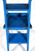 Solid Mahogany Distressed Blue Ladder Chair Library Step Stool