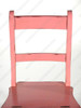 Solid Mahogany Distressed Pink Ladder Chair Library Step Stool