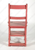 Solid Mahogany Rose Pink Convertible Ladder Chair Library Step Stool