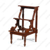 Solid Mahogany Contemporary Library Step Stool