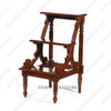Solid Mahogany Contemporary Library Step Stool