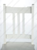 Solid Mahogany Off White/Cream Convertible Ladder Chair Library Step Stool
