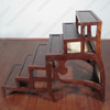 Solid Mahogany Rattan Ladder Step Chair