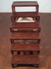 Solid Mahogany Rattan Ladder Step Chair