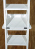 Solid Mahogany White Convertible Ladder Chair Library Step Stool