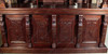 8.5ft Mahogany Stained Glass Canopy Home Pub Bar