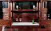 8.5ft Mahogany Stained Glass Canopy Home Pub Bar