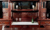 8.5ft Mahogany Stained Glass Canopy Home Pub Bar