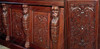 8.5ft Mahogany Stained Glass Canopy Home Pub Bar