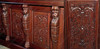 8.5ft Mahogany Stained Glass Canopy Home Pub Bar