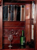 8.5ft Mahogany Stained Glass Canopy Home Pub Bar