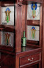 8.5ft Mahogany Stained Glass Canopy Home Pub Bar